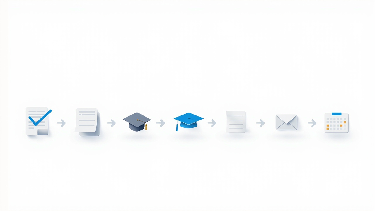 Scholarship application process: form, review, interview and result